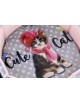 CAMA MASCOTA REDONDA "CUTE CAT" 