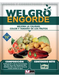 MASSO FERTILIZANTE WELGRO ENGORDE 30 GR