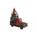 CAMIONETA ARBOL NAVIDAD ROJO Y VERDE 36X17X36