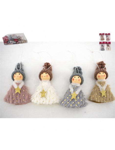 COLGANTE NAVIDAD NIÑO CON ESTRELLA 10X7X2 CM. 