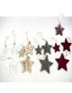 SET 3 ESTRELLAS NAVIDAD DECORDAS 7-10 Y 12 CM. 