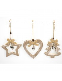 COLGANTE NAVIDAD MADERA 12 CM. 