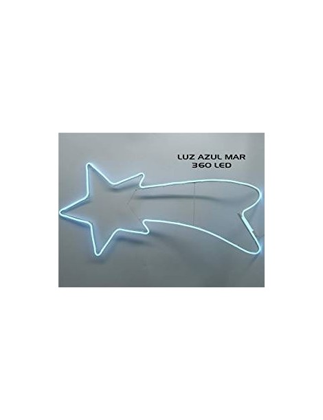 ESTRELLA LUMINOSA NAVIDAD 360 LED AZUL 