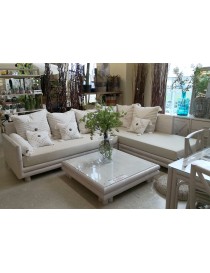 CONJUNTO TSU: SOFA CHAISE LOUNGE Y MESA CENTRO