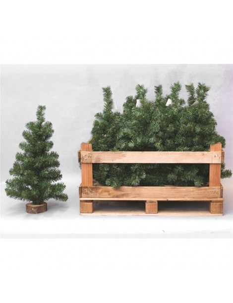 ARBOL DE NAVIDAD 60 CM. BASE MADERA