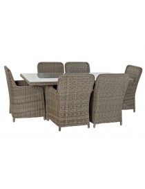 CONJUNTO MESA COMEDOR + 6 SILLAS