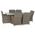 CONJUNTO MESA COMEDOR + 6 SILLAS