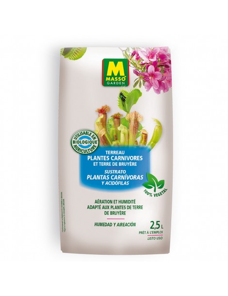 SUSTRATO PLANTAS CARNÍVORAS Y ACIDÓFILAS 2,5 L