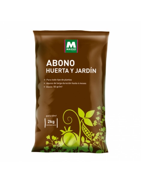 MASSÓ ABONO HUERTA Y JARDÍN EN BOLSA 2 KG