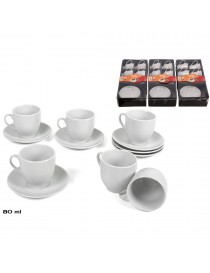 JUEGO 6 SERVICIOS CAFÉ BLANCO 180 ML