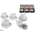 JUEGO 6 SERVICIOS CAFÉ BLANCO 180 ML