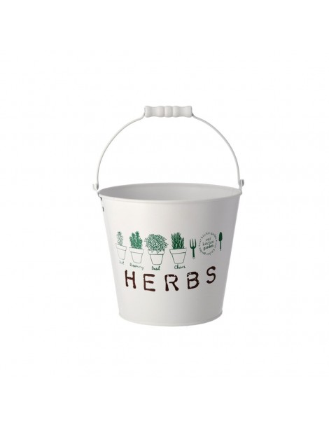 MACETERO CUBO HERBS BLANCO