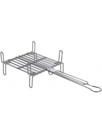 PARRILLA DE ASAR DOBLE CROMADA 250X250