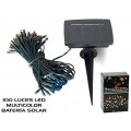 LUCES SOLARES LED 100 UDS EXTERIOR MULTICOLOR