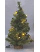 ÁRBOL NAVIDAD BASE MADERA 20 LED CÁLIDO 60 CM