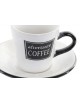 SET 6 TAZAS CON PLATO COFFEE