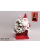 SANTA CON ARBOL NEVADO 20 LED 20X43 CM.