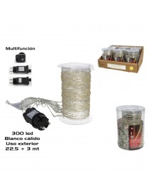 GUIRNALDA 300 LED CALIDO EXTERIRO FUN 22,5 + 3 METROS