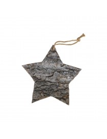 COLGANTE ESTRELLA DEC. NATURAL 25X25X2CM