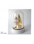 BASE CUPULA SANTA CLAUS REGALO 1 LED 12,5 CM