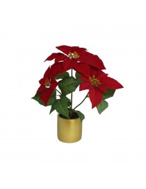 MACETA POINSETTIA ORO 3 TALLOS32X35 CM.