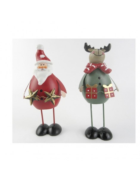 FIGURA NAVIDAD ZAPATONES 16X7CM 2STD, UD