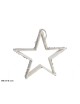 COLGANTE ESTRELLA 2D BLANCO 35X6CM