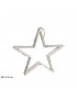 COLGANTE ESTRELLA 2D BLANCO 35X6CM