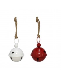 COLGANTE NAVIDAD CASCABEL ESTRELLA 27X17CM 2 MODELOSSURTIDOS