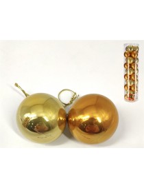 BOLA NAVIDAD X30 MIRROR ORO 6 CM. 2 ST. UD.