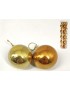 BOLA NAVIDAD X30 MIRROR ORO 6 CM. 2 ST. UD.