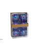 SET 6 BOLA NAVIDAD AZUL 8 CM.