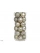 SET 24 BOLA NAVIDAD CHAMPAGNE 6CM