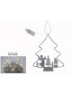 ABETO METAL 9 LEDS 19.5X17.5 CM. 
