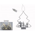 ABETO METAL 9 LEDS 19.5X17.5 CM.