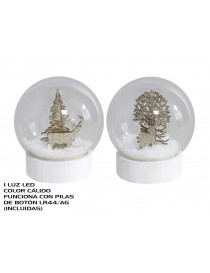 BASE CUPULA CRISTAL ARBOL REGALO 11X7 CM