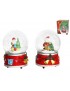 BOLA DE NIEVE MUSICAL PAPA NOEL 10 CM