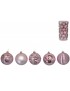 BOLAS NAVIDAD ROSA 8 CM. BOTE CON ASA 30 UNIDADES