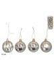 SET 24 BOLA NAVIDAD CHAMPAGNE 6CM