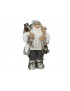 SANTA CLAUS ESQUIADOR ROPA COLOR GRIS FIGURA 40 CM. ALTO