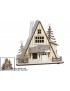 CASA MADERA CON LUZ MEDIDAS: 18.3X12.3X16 CM