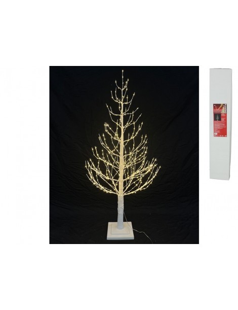 ARBOL DE NAVIDAD MODELO CANADA BLANCO 460 LUCES LED BLANCO CALIDO. 120 CM. ALTURA"