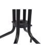 MESA BALCON LARA ACERO NEGRO ø 60 cm