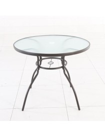 MESA JARDIN BASIC REDONDA 80X72 CM. CON AGUJERO PARA SOMBRILLA