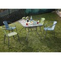 MESA JARDIN BASIC RECTANGULAR 142X90X71 CM. CON ORIFICIO PARA SOMBRILLA
