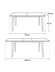 MESA RESINA EXTENSIBLE SHAF ATLANTIC 170/225X100 CM.