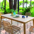 MESA JARDIN TIWI MADERA ACACIA 6 PLAZAS