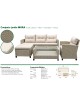 CONJUNTO JARDIN RATANMORA SOFA 2 PLAZAS, SILLON, MESA Y REPOSAPIES CON COJINES