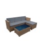 CONJUNTO JARDIN RATAN LANZAROTE III SOFAS Y MESA
