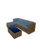 CONJUNTO JARDIN RATAN LANZAROTE III SOFAS Y MESA